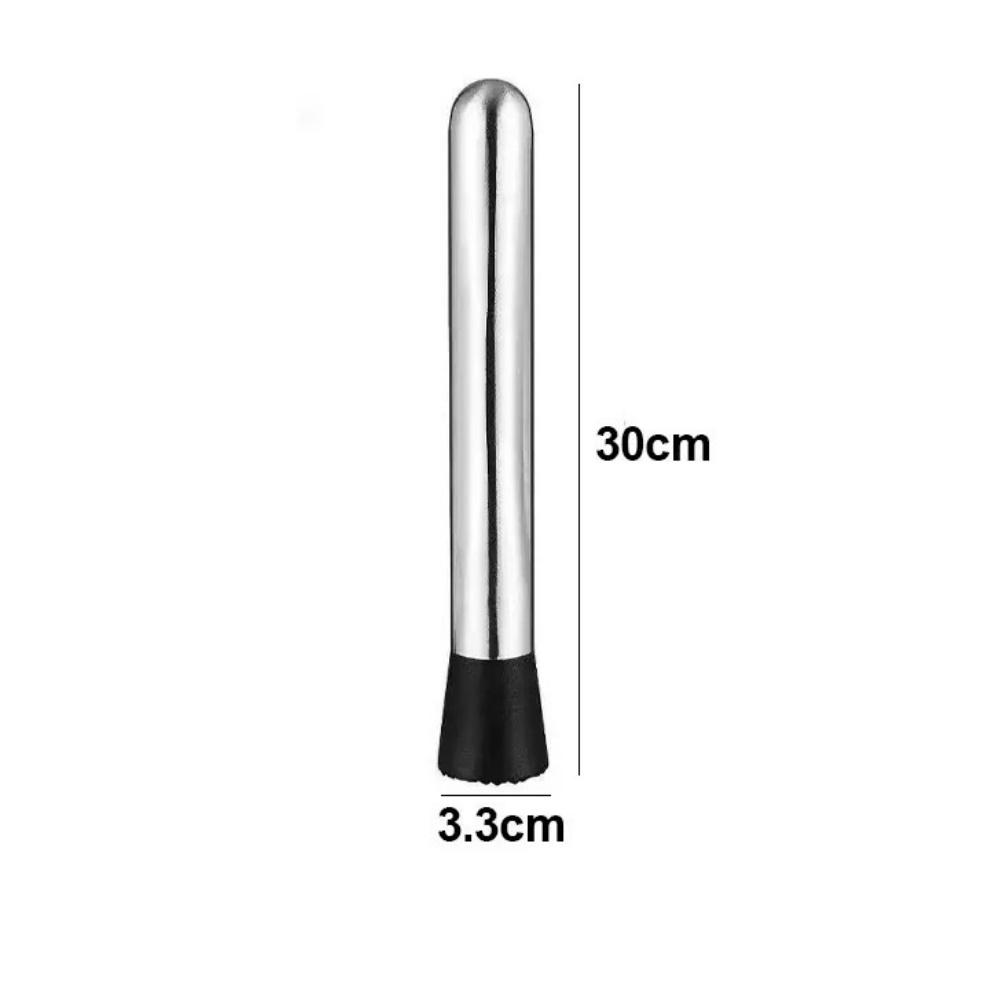 1Pc Cocktail Muddler Mixing Stick , Stainless Steel Cocktail Muddler Home Bar Bartender Fruit Muddler Crushed Ice Tool Barware