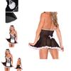 Sexy Lace Lingerie French Maid Cosplay Costume Set Halloween Party Outfit