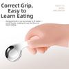 Easy Grip Toddler Utensil Set 316L Stainless Steel Kids Spoon Fork  Baby Feeding
