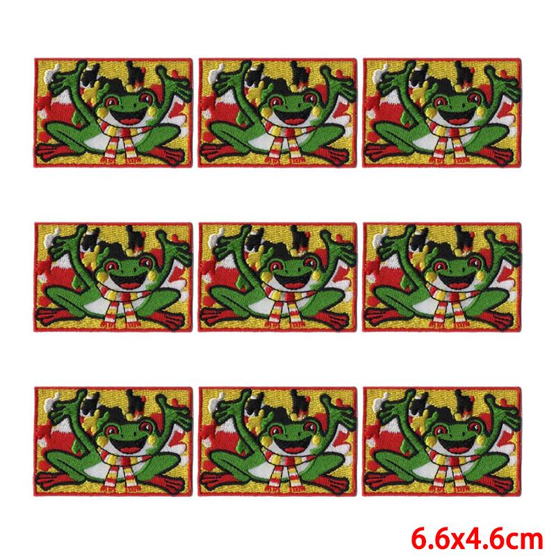10 Pcs/lot Wholesale Embroidery Patch Iron On Patches For Clothing Patches On Clothes Jackets Decor Applique Sew Supplies