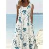 Abito casual stampato da donna taglie forti