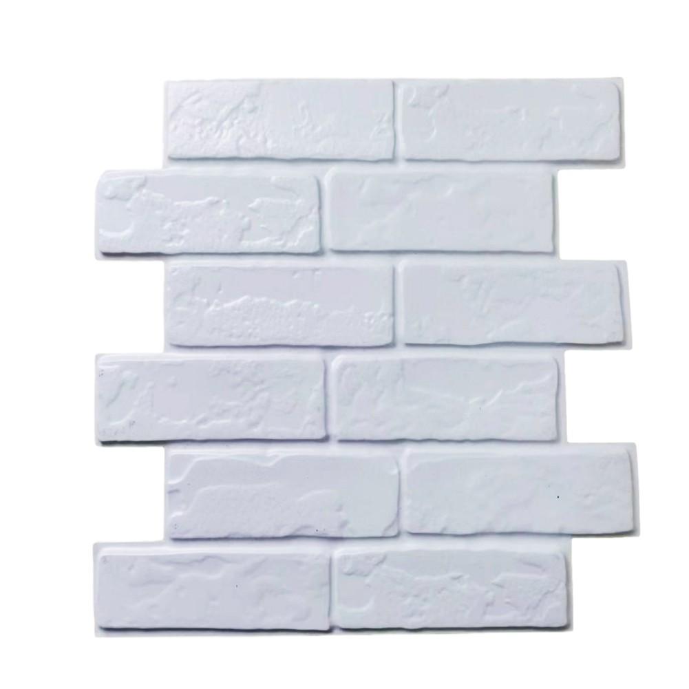 10 st 30x30 cm 3D Väggklistermärke Retro Tapet Tak Självhäftande Tapet Hem Kök Vardagsrum Bakgrundsvägg Dekor