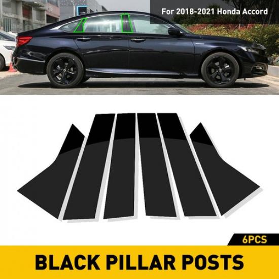 [TOP] Pillar Post For 2018- Honda Accord Door Window Trim Cover Glossy Black