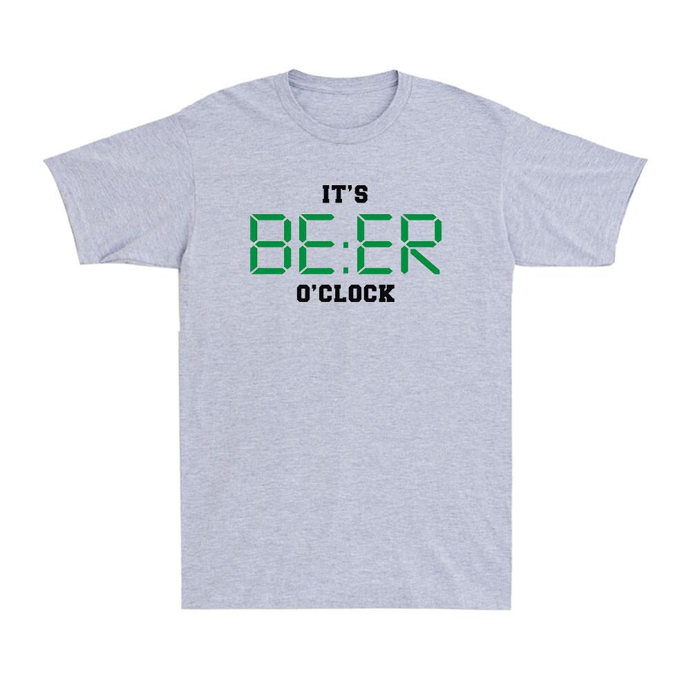 It s Beer O Clock Drinking Pub Stag Party Ale Alcohol Funny Men s T-Shirt S
