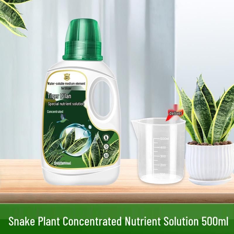 Snake Plant Flower Nutrient: Water-Soluble Fertilizer for Golden Edge Green Potted Plants, No Dilution Needed