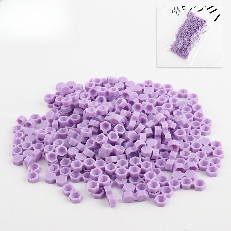 

200Pcs Eyelash Extension Glue Cup, Diamond Cone Shaped Glue Cup, Delay Cup, Two-Hole Auxiliary Tool for Eyelash Extension фиолетовый