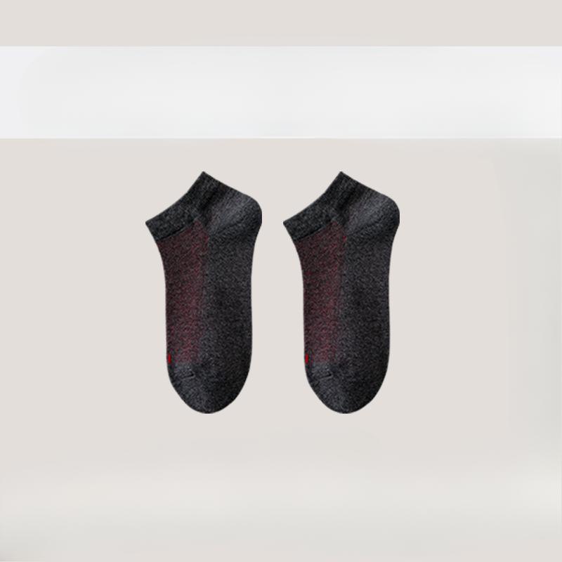 Men's Short Socks, Pure Cotton, Summer Anti-odor, Sweat-absorbing, Breathable, Low-top, Shallow-cut, Won't Fall Off During Sports, Boat Socks