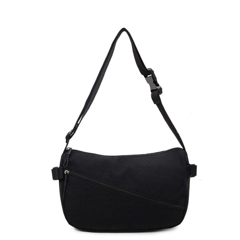 

Spring/autumn Nyl Solid Color Simple Crossbody Bags 2026 Casual Women s Bags Brand Commuting Versatile Shoulder Bags чёрный