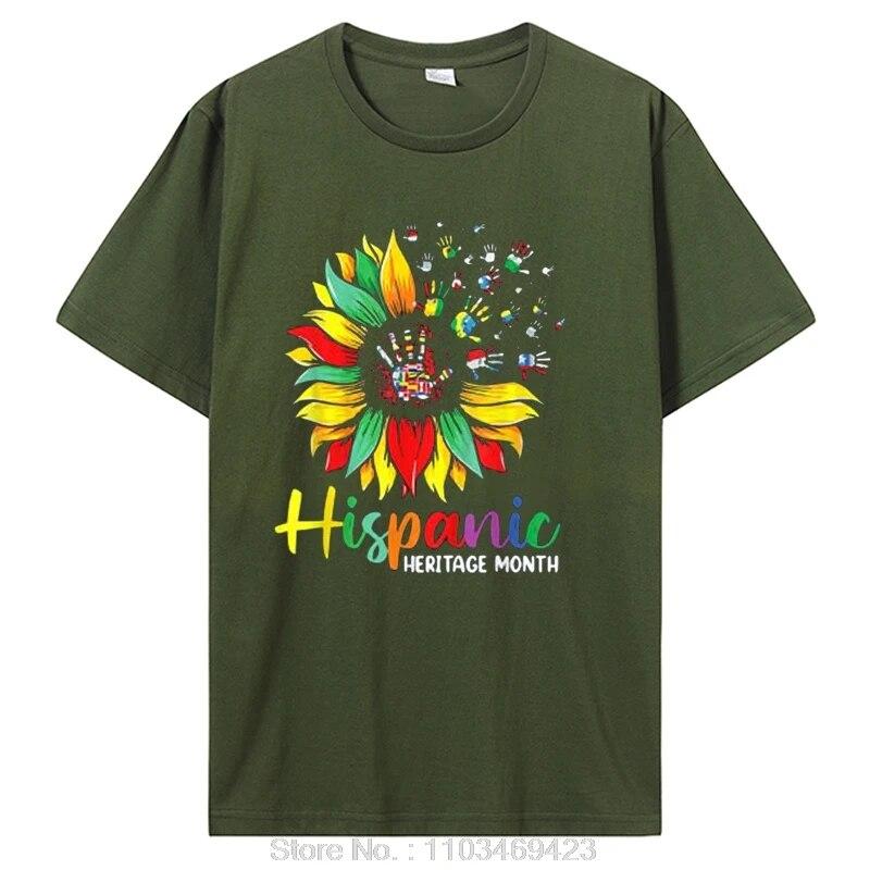 

Женская футболка с флагом латиноамериканских стран «Месяц латиноамериканского наследия» Женская футболка унисекс с графическим рисунком Топы Летняя модная одежда больших размеров 3XL
