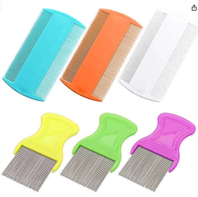 Double-Row Fine-Toothed Flea and Tick Removal Comb for Cats and Dogs