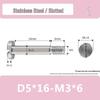 Single-Slot Stainless Steel M3*D4D5 Shoulder Head Bolt with Smooth Shank and Partial Thread