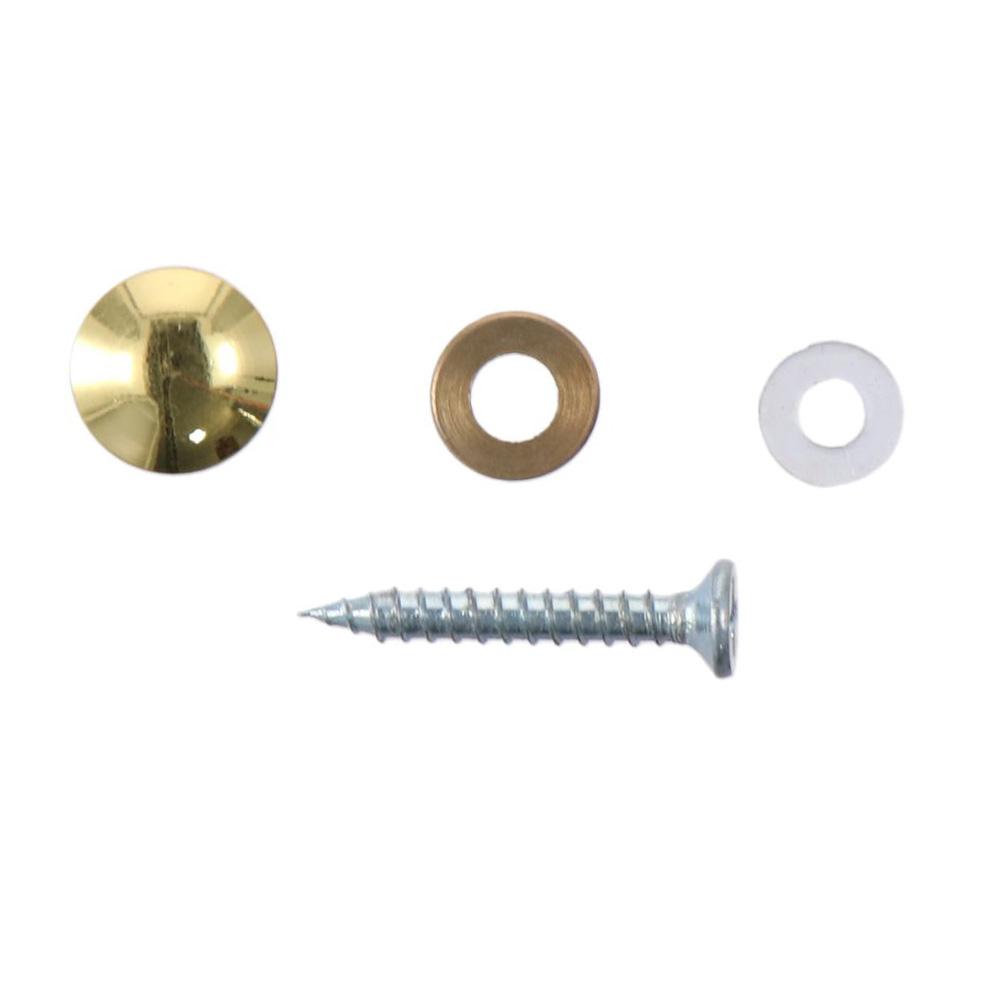 8Pcs Durable Polished Gold Mirror Screws 10mm/12mm/14mm/16mm/18mm Decorative Caps Screw Caps