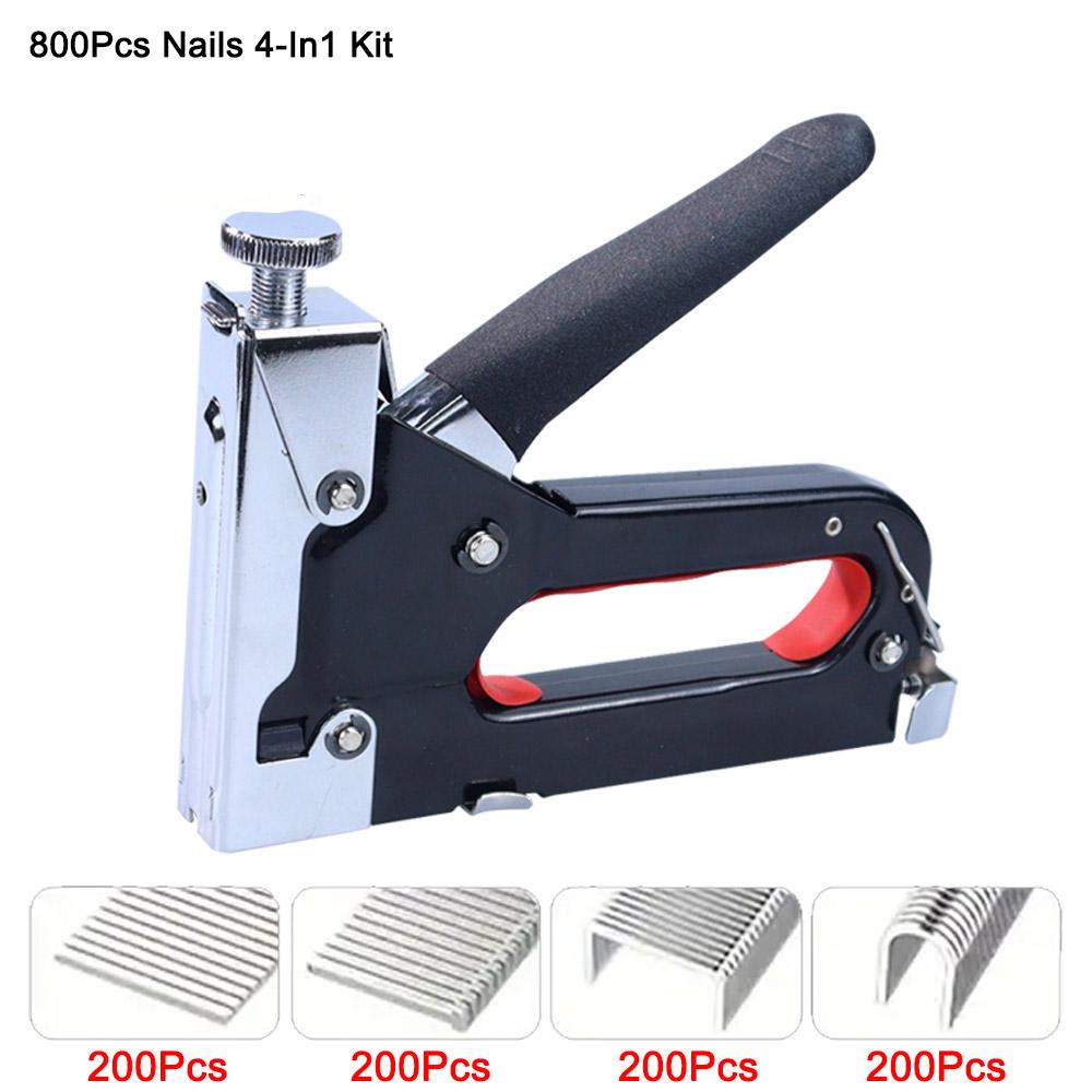 Durable 4-IN-1 Multifunctional Nail Gun Tool,Manual Nailing Gun code Nailing Gun Air Nail-DIY Home Decoration Camping Industrial