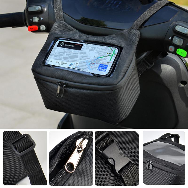 SEAMETAL Universal Cycling Navigation Hanging Bag Multifunctional Front Storage Bag For Motorbike/Bicycle/Electric Vehicles/Tricycles