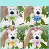 Cute Plush Dog Keychain Adorable Cartoon Animal Soft Doll Accessory Gift For All Ages