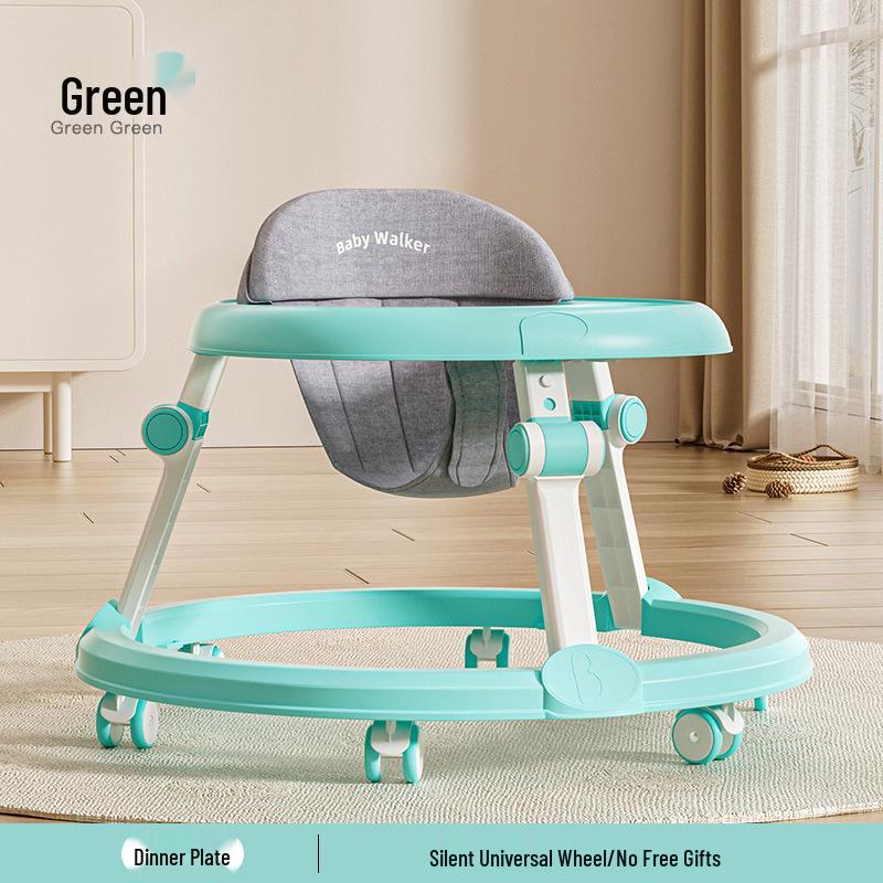 Multifunctional Baby Walker with Music, Lightweight & Foldable for 6-18 Months, Anti-Rollover Design