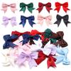 10pcs Satin Ribbon Bows Colourful Polyester Double Layer Swallowtail Bowknot For DIY Wedding Party Clothing Headwear Gifts Decor