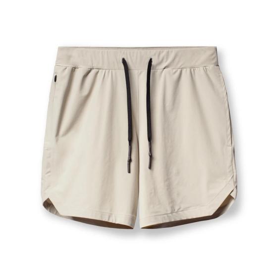 

Sports Shorts Solid Color Loose Drawstring Summer Quick Dry Zipper Pockets Shorts for Fitness L хакі