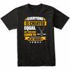 Everyone Is Created Equal But Then Some Learn To Play Hockey Funny T-Shirt