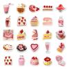 50PCS INS Style Cute Cake & Dessert Stickers - Delicious Food & Small Mochi Design for Stationery Decoration