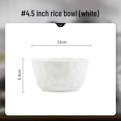 Wutuo Carlos Hand-pinched Texture 4.5-inch Rice Bowl Set
