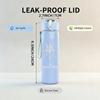 1PC Blank Faded White Minimalist Texture Print 750ml Portable Sports Water Bottle Leakproof Gym Outdoor Travel Drink Cup