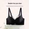 Oudifen Seamless Antibacterial Wireless Push-up Bra XB3536