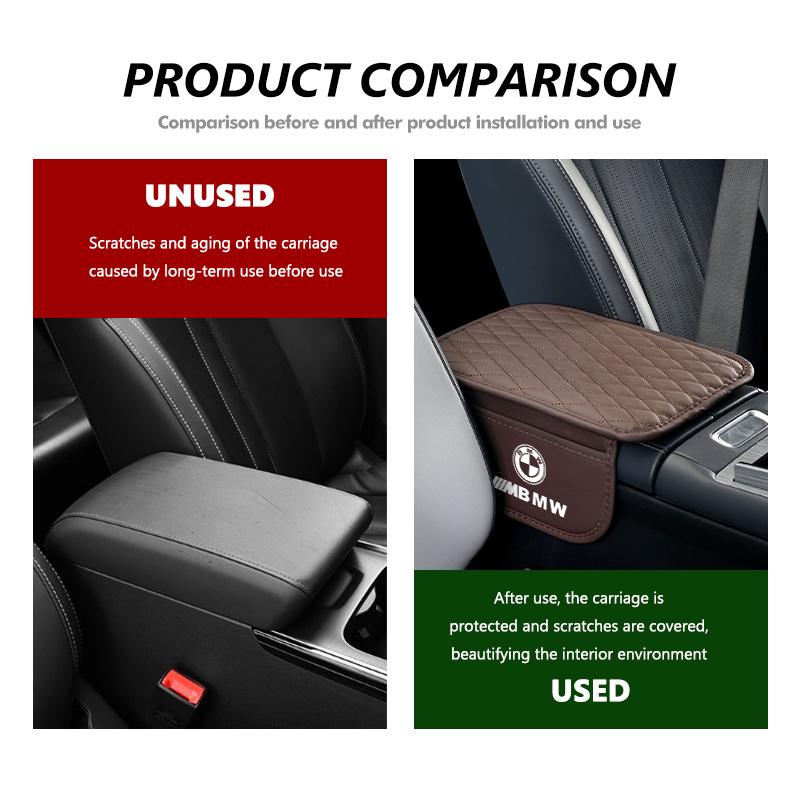 sfqjm4 Car Elbow Support Cushion Pocket Armrest Height Pad Storage Bag For BMW Performance M E87 E30 E46 E28 F35 G20 E93 F20 X3 X