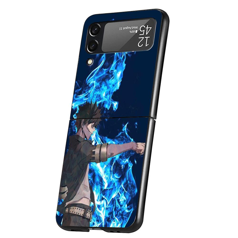 

My Hero Dabi Bnha Case Phone Cover for Samsung Galaxy Z Flip 6 5 4 3 5G ZFlip6 ZFlip5 ZFlip4 ZFlip3 Black Hard Trend Fundas Galaxy ZFlip5