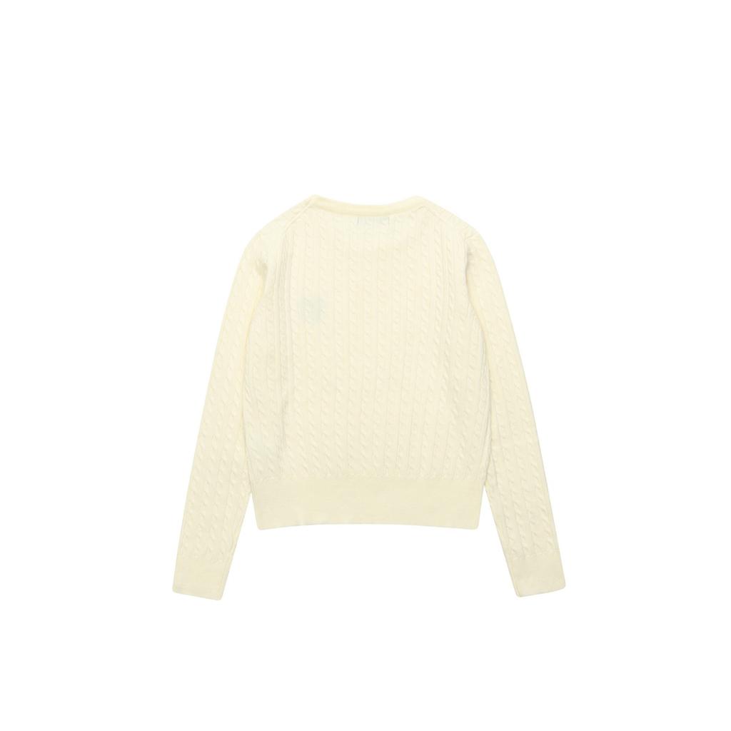 BALBI Laurel Embroidery Cable Round Knit