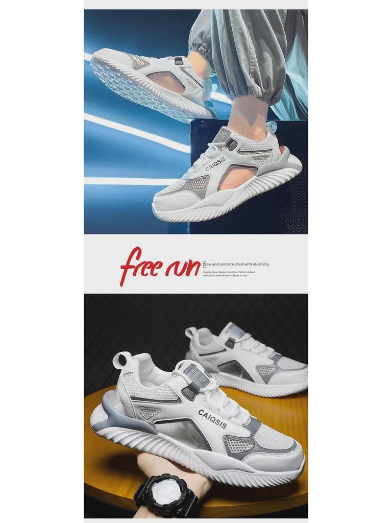 2024 Men's Summer Outdoor Sandals: Dual-Purpose Hollow Toe Slippers for Driving, Sports, and Beach