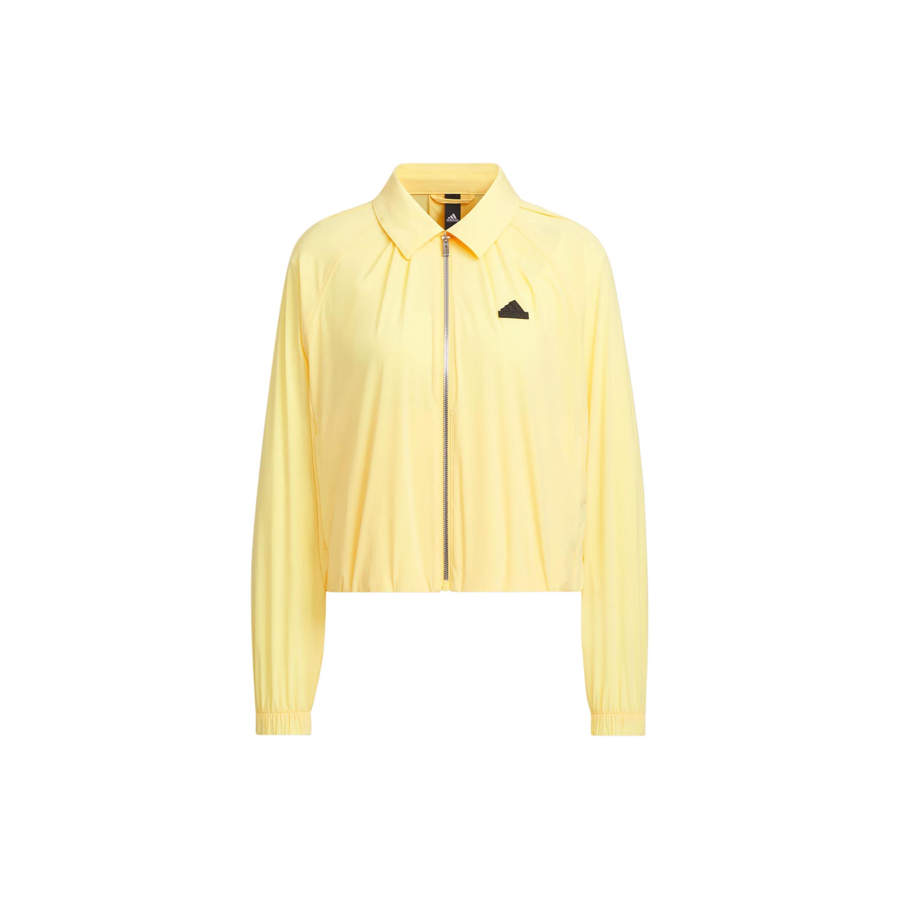 

New Adidas Windbreaker Jackets Coats Women s Bright Yellow IM8818 S