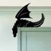 Metal Dragon Wall Art Durable Iron Decor Glam Style Indoor Outdoor