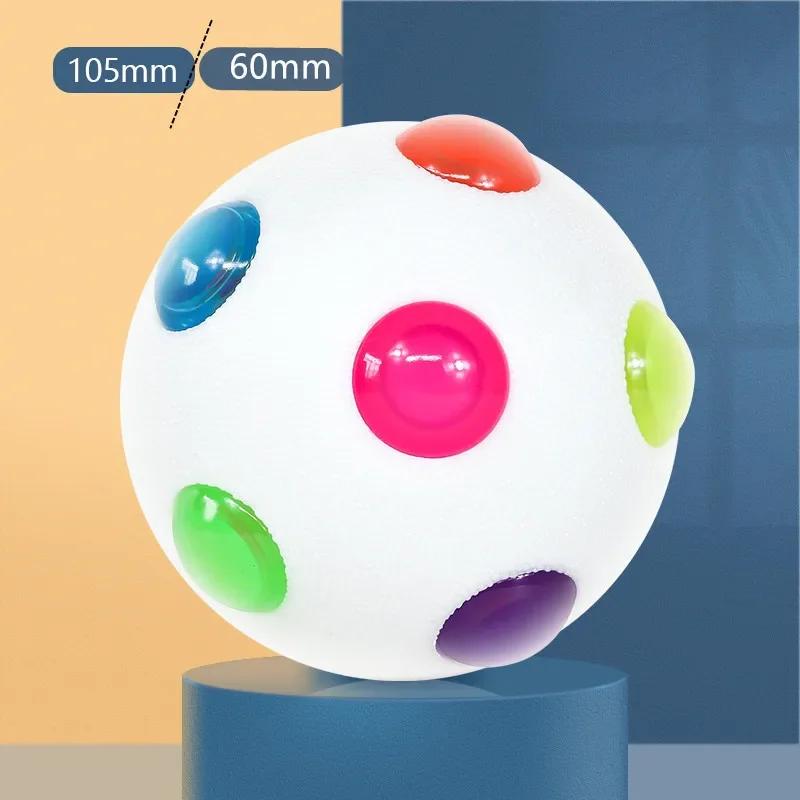 

New Cat Dog Toys LED Light Emitting Bouncy Ball Safety Environmental Protection Puppy Training Interactive Toys Pet Supplies 60mm белый