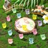 10/20pcs Luminous Resin Foxes with 6 Colors Small Animal Figurines Micro Landscape for DIY Crafts Home and Garden Decorations