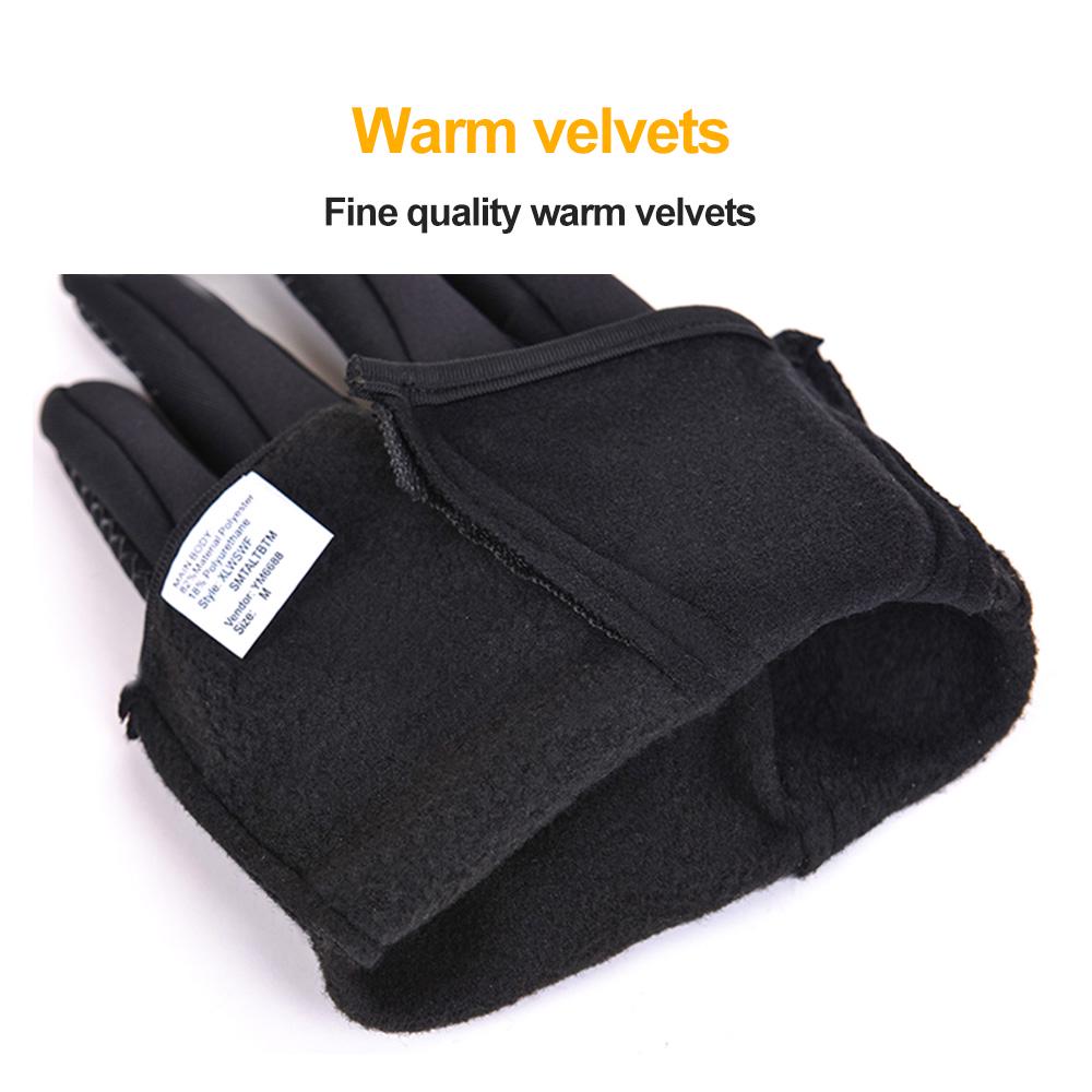 Kyncilor Glove Outdoor Winter Warm Sklisikker berøringsskjermhansker for sportssykkelkjøring