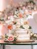 Pink rose artificial flower combination box set, bride bouquet, outdoor/indoor DIY center piece, flowers for decoration