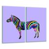 Szklana Deska Do Krojenia 2X 30X52 Zebra