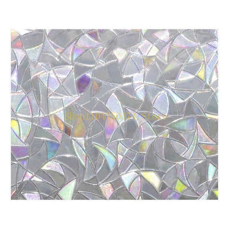 

3D Static Decorative Privacy Window Glass Film Sticker Stained Anti UV Self-adhe top sale