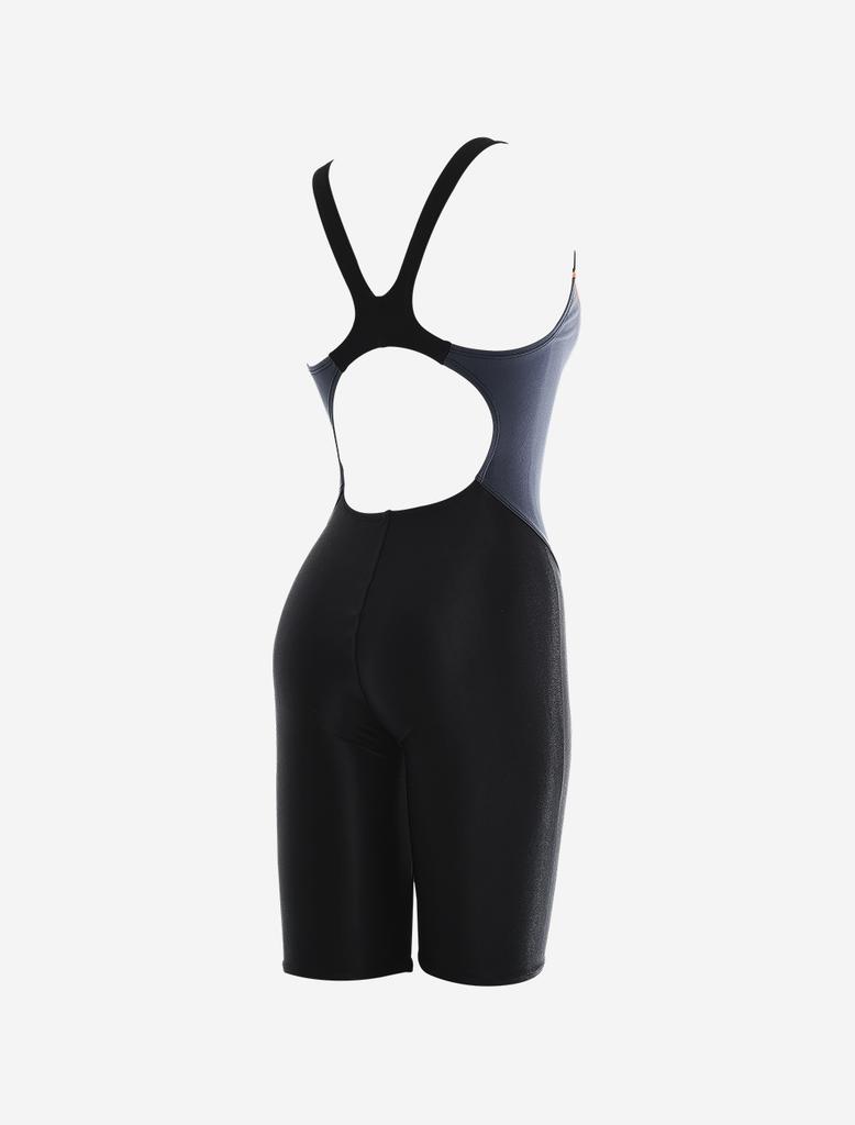 Toneidoseupocheu Mix Black & Gray Firm Women'S Half-Body Swimsuit