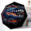 1pc Alligator Waves Automatic Open/Close Umbrella Compact Folding Umbrella, All-Season Portable Umbrella for Women/Men F1124008