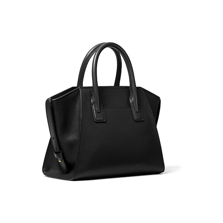 Michael Kors Avril Letter Logo Solid Color Commuter Style Leather Ear Bag Tote Shoulder Crossbody Bag Small Women Bags Black 35F1G4VM2L-001