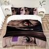 3Pcs Eyes Soul Bedding Set Soft Fabric Duvet Cover Pillowcases Home Xmas Halloween Gift 1 Duvet Cover 2 Pillowcase S1429