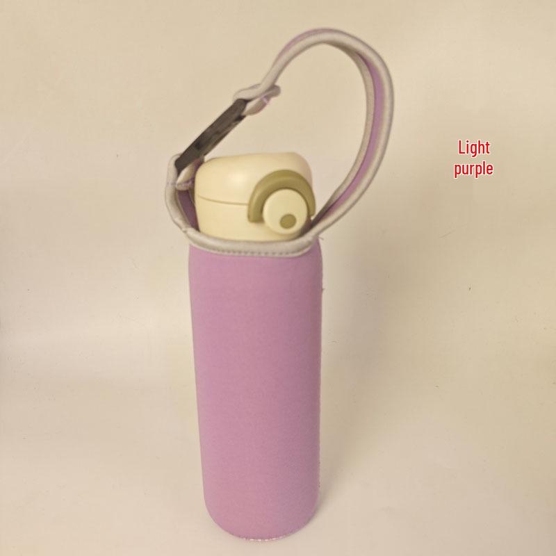 Universal Insulated Thermos Cup with Anti-Fall Protection and Portable Crossbody Strap