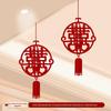 Xi Character Wedding Decoration Set: Bride's Room Hanging Ornaments