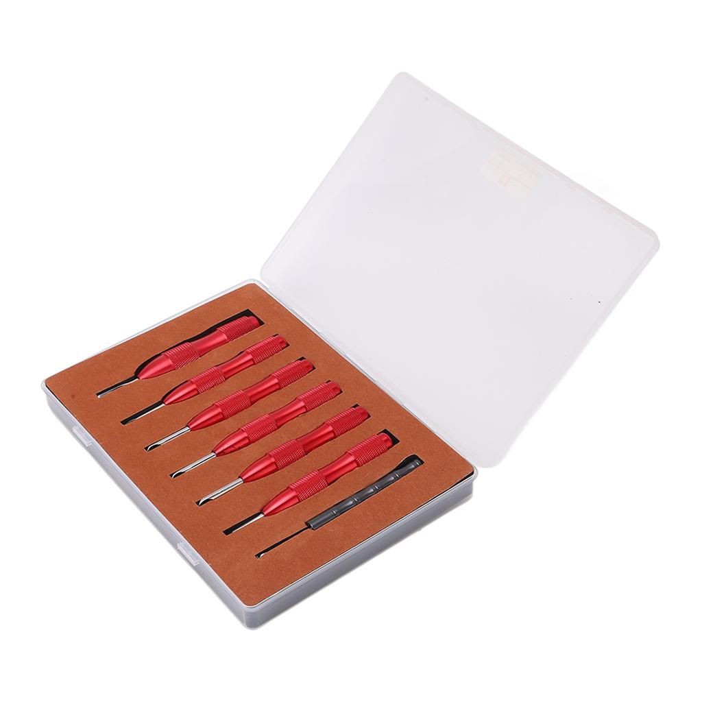 7 Pcs Watch Back Cover Opener Tool Multi Specification Aluminum Alloy Pry Back Case Remover Watch Repair Tool