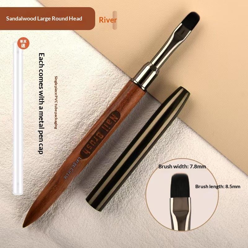 Wood Gel Painting Brush Nail Construct Acrylic Brush For Manicure DIY Builder Tool Brush Pen Professional Gel False Tip Pen