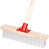 Stiff Bristle Metal Floor Scrubbing Brush with Long Handle for Kitchen, Bathroom, Tile, Moss, Rust, and Oil Stain Removal