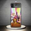Cartoon Gabbys Dollhouse Phone Case For Samsung Galaxy Z Flip 7 6 5 4 3 5G Shockproof Cover Z Flip7 Flip6 ZFlip5 Flip3 Flip4 Lux