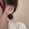 S925 Silver Needle Geometric Diamond Studded Earrings: Light Luxury, Korean Style, Exquisite Niche Temperament